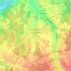 Topografische kaart Chavannes-les-Grands, hoogte, reliëf