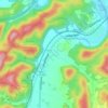 Topografische kaart Elliston, hoogte, reliëf