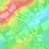 Topografische kaart Hogne, hoogte, reliëf