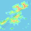 Topografische kaart 下川岛, hoogte, reliëf