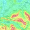 Topografische kaart Landkreis Schaumburg, hoogte, reliëf
