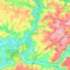 Topografische kaart 77440, hoogte, reliëf