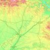 Topografische kaart Río Pisuerga, hoogte, reliëf