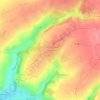Topografische kaart Conteville-en-Ternois, hoogte, reliëf