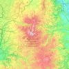 Topografische kaart Le Sancy, hoogte, reliëf