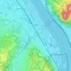 Topografische kaart Mehlem, hoogte, reliëf