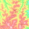 Topografische kaart Miraselva, hoogte, reliëf