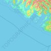 Topografische kaart Pacific Rim National Park Reserve of Canada, hoogte, reliëf