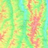 Topografische kaart Vic-Fezensac, hoogte, reliëf