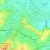 Topografische kaart Béthune, hoogte, reliëf
