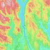 Topografische kaart Eidsvoll, hoogte, reliëf