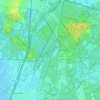 Topografische kaart Hollandsche Rading, hoogte, reliëf