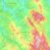 Topografische kaart Greve in Chianti, hoogte, reliëf