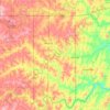 Topografische kaart Seminole County, hoogte, reliëf