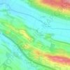 Topografische kaart Dallo, hoogte, reliëf