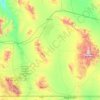 Topografische kaart Cochise County, hoogte, reliëf
