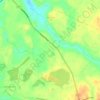 Topografische kaart Doddington, hoogte, reliëf
