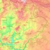 Topografische kaart Bragança, hoogte, reliëf