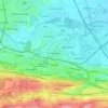 Topografische kaart Falkirk, hoogte, reliëf