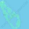 Topografische kaart Dammi Island, hoogte, reliëf