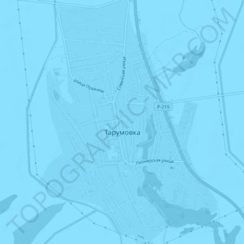 Topografische kaart Тарумовка, hoogte, reliëf