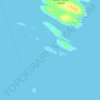 Topografische kaart Water Island, hoogte, reliëf