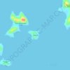 Topografische kaart Rat Island, hoogte, reliëf