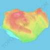 Topografische kaart Isla de Mona, hoogte, reliëf