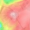 Topografische kaart Bnay Yehuda, hoogte, reliëf