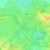 Topografische kaart Vestingen, hoogte, reliëf