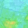 Topografische kaart De Hoge Vuursche, hoogte, reliëf