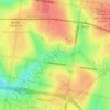 Topografische kaart Melbourne Water Retarding Basin RB18, hoogte, reliëf