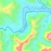 Topografische kaart Cuevas, hoogte, reliëf