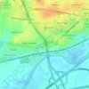 Topografische kaart Newport, hoogte, reliëf