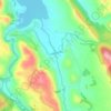 Topografische kaart Riera, hoogte, reliëf