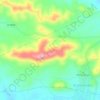 Topografische kaart Sierra Estrella, hoogte, reliëf