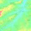 Topografische kaart Luvuvhu, hoogte, reliëf