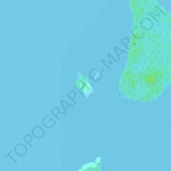 Topografische kaart Bunotpasil Island, hoogte, reliëf