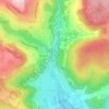 Topografische kaart Schlücht, hoogte, reliëf