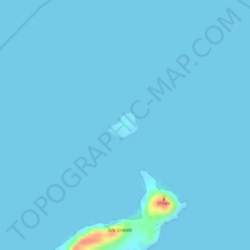 Topografische kaart Isla Tambor, hoogte, reliëf