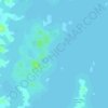 Topografische kaart Isla Mona, hoogte, reliëf