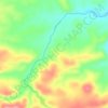 Topografische kaart Fresneda, hoogte, reliëf