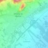 Topografische kaart Paseo de las Vías, hoogte, reliëf