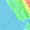 Topografische kaart Tamarack Beach, hoogte, reliëf