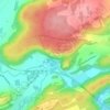 Topografische kaart Tienne aux Pauquîs - Montagne-aux-Buis, hoogte, reliëf