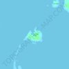 Topografische kaart Bunabunaan Island, hoogte, reliëf