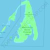 Topografische kaart North Bimini, hoogte, reliëf