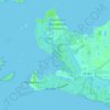Topografische kaart Punta Rassa, hoogte, reliëf
