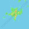 Topografische kaart Triquet Island, hoogte, reliëf