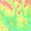 Topografische kaart Glen Shee, hoogte, reliëf